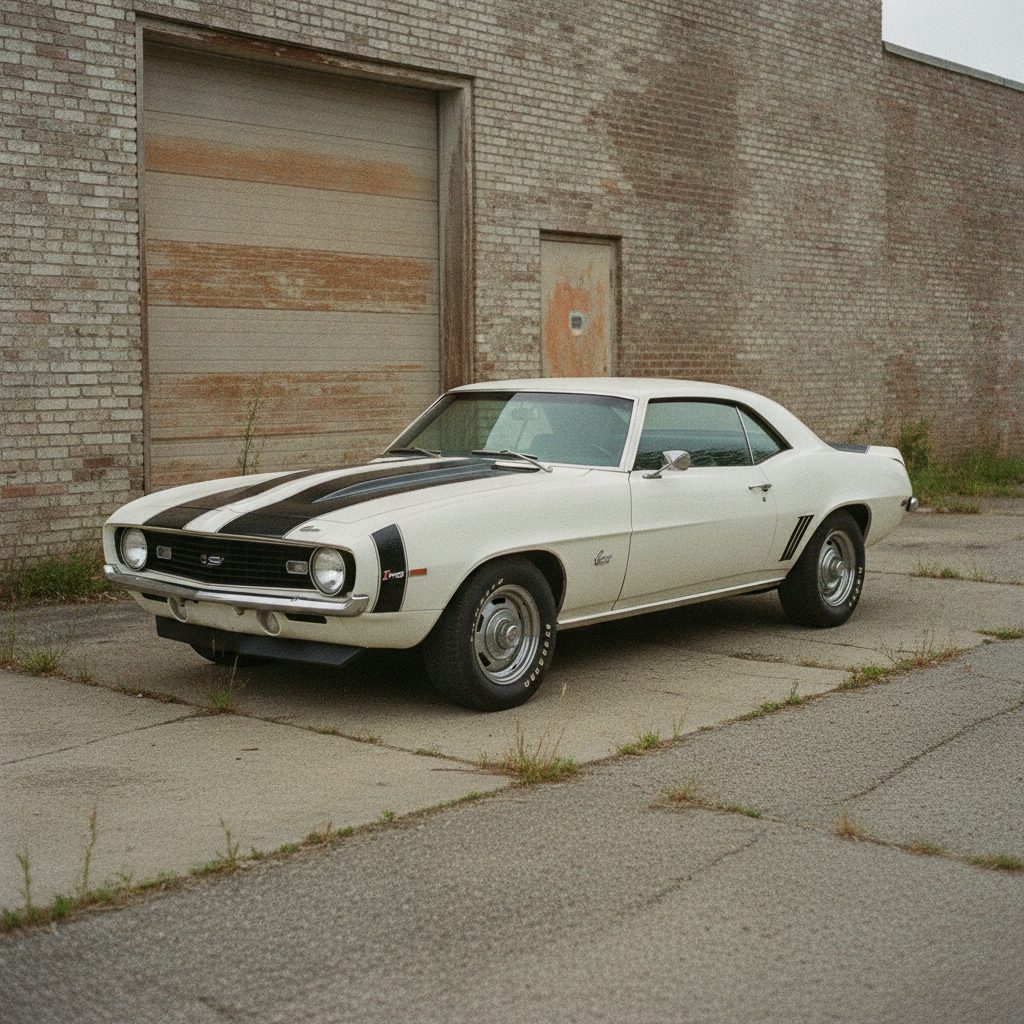 A white Chevrolet Camaro, small-block dyno build thumbnail